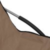 Skládací plážová křesla 2 ks taupe textil 312492