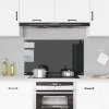 vidaXL Kuchyňský panel černý 100 x 60 cm tvrzené sklo 249492
