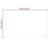 vidaXL Kuchyňský panel černý 100 x 60 cm tvrzené sklo 249492