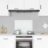 vidaXL Kuchyňský panel bílý 70 x 50 cm tvrzené sklo 249452