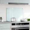 vidaXL Kuchyňský panel bílý 70 x 50 cm tvrzené sklo 249452