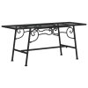 Lavice kolem stromu 110 cm černá ocel 318827