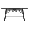 Lavice kolem stromu 110 cm černá ocel 318827