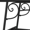 Lavice kolem stromu 110 cm černá ocel 318827