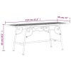Lavice kolem stromu 110 cm černá ocel 318827