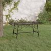 Lavice kolem stromu 110 cm černá ocel 318827