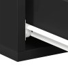 Plovoucí noční stolky 2 ks černé 40x30x15 cm kompozitní dřevo 800309