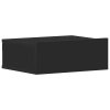 Plovoucí noční stolky 2 ks černé 40x30x15 cm kompozitní dřevo 800309