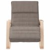 Houpací křeslo taupe textil 351079