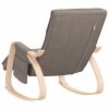 Houpací křeslo taupe textil 351079