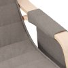 Houpací křeslo taupe textil 351079
