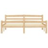 Rám postele masivní borové dřevo 160 x 200 cm 322065