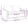 2místná pohovka světle žlutá 120 cm textil 359356