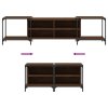 TV skříňka hnědý dub 203 x 37 x 50 cm kompozitní dřevo 837611