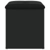 Úložná lavice černá 42 x 42 x 45 cm kompozitní dřevo 835034