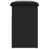 Lavice s botníkem černá 62 x 32 x 50 cm kompozitní dřevo 835097