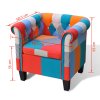 Křeslo patchwork textilní 241027