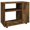 Odkládací stolek kouřový dub 70 x 35 x 55 cm kompozitní dřevo 815105