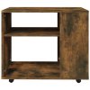 Odkládací stolek kouřový dub 70 x 35 x 55 cm kompozitní dřevo 815105