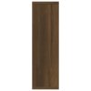 Nástěnná police hnědý dub 85 x 16 x 52,5 cm kompozitní dřevo 820462