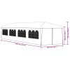 Party stan 3 x 12 m antracitový 45106