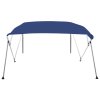 Bimini stříška se 4 oblouky modrá 243 x 180 x 137 cm 92370