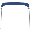 Bimini stříška se 4 oblouky modrá 243 x 180 x 137 cm 92370