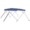 Bimini stříška se 4 oblouky modrá 243 x 180 x 137 cm 92370