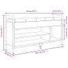 Lavice s botníkem hnědý dub 105,5x32x57,5 cm kompozitní dřevo 835216