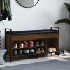 Lavice s botníkem hnědý dub 105,5x32x57,5 cm kompozitní dřevo 835216