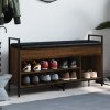 Lavice s botníkem hnědý dub 105,5x32x57,5 cm kompozitní dřevo 835216