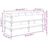 Lavice s botníkem šedá sonoma 102 x 42 x 45 cm kompozitní dřevo 835200