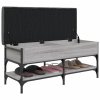 Lavice s botníkem šedá sonoma 102 x 42 x 45 cm kompozitní dřevo 835200
