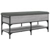 Lavice s botníkem šedá sonoma 102 x 42 x 45 cm kompozitní dřevo 835200