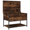 Úložná lavice kouřový dub 70 x 42,5 x 47 cm kompozitní dřevo 839020