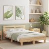 Rám postele s čelem a LED osvětlením dub sonoma 135 x 190 cm 3207569