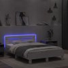 Rám postele s čelem a LED osvětlením bílý 120 x 190 cm 3207574