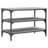 Lavice s botníkem šedá sonoma 70x38,5x49 cm kompozitní dřevo 839041
