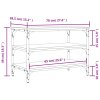 Lavice s botníkem šedá sonoma 70x38,5x49 cm kompozitní dřevo 839041