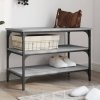 Lavice s botníkem šedá sonoma 70x38,5x49 cm kompozitní dřevo 839041