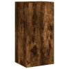 Nástěnná TV skříňka s LED osvětlením kouřový dub 40,5x35x80 cm 837264