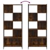 Knihovna kouřový dub 72 x 28 x 172 cm kompozitní dřevo 3213654