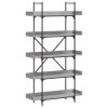 Knihovna s 5 policemi šedá sonoma 100 x 33 x 180,5 cm kompozit 837700