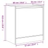 Botník hnědý dub 60 x 34 x 63,5 cm kompozitní dřevo 839944