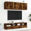 Nástěnné TV skříňky 2 ks kouřový dub 40 x 30 x 30 cm kompozit 836849