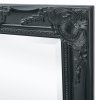 Nástěnné zrcadlo barokní styl 100 x 50 cm černé 243682