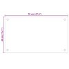 Kuchyňský panel černý 70 x 40 cm tvrzené sklo 249481