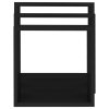 Nástěnné police kostky 3 ks černé MDF 323950