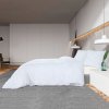 Sada ložního prádla bílá 200 x 200 cm lehké mikrovlákno 136024