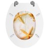 WC sedátko MDF s víkem design mořské hvězdice 140805